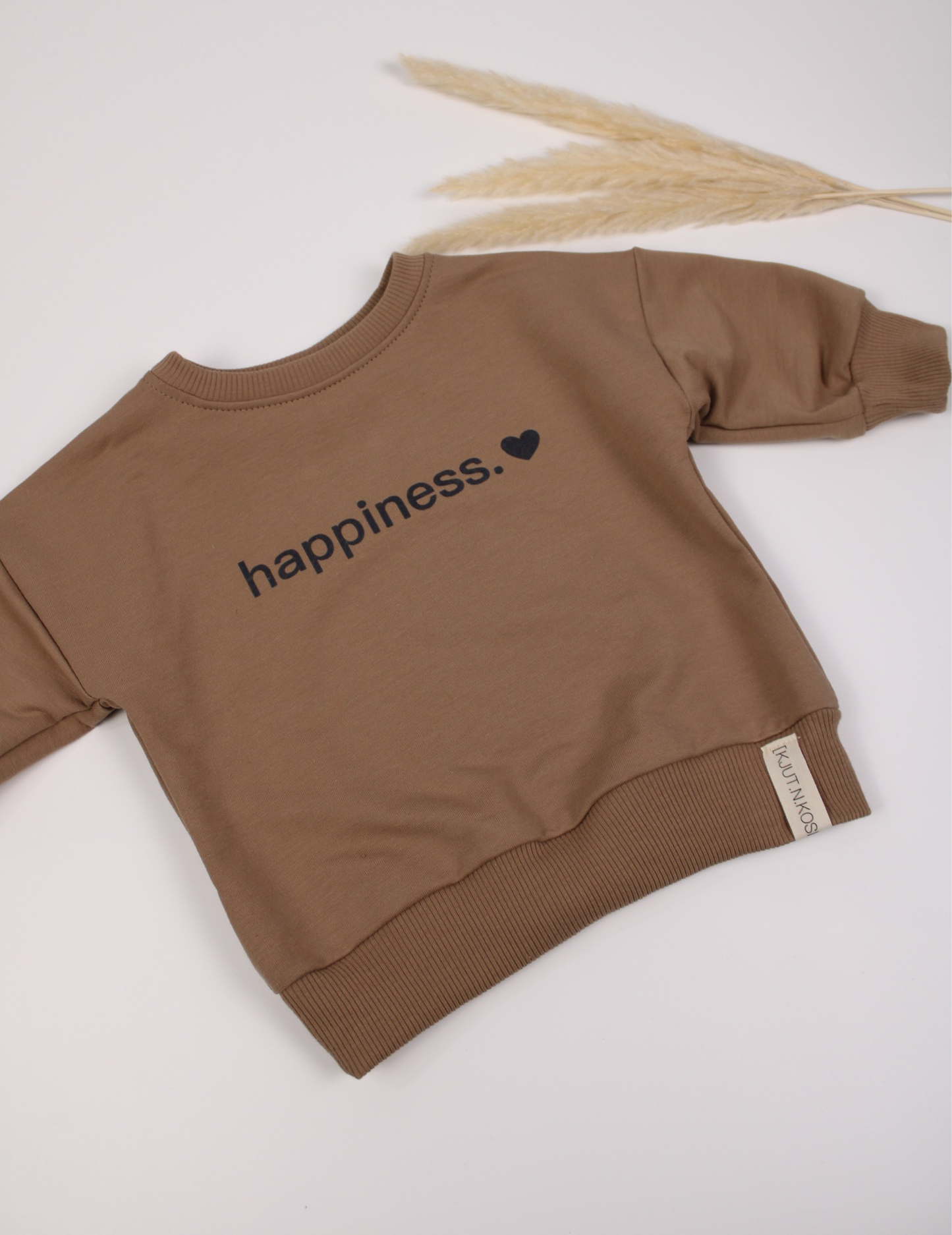 Oversized Sweater "happiness" - in verschiedenen Farben