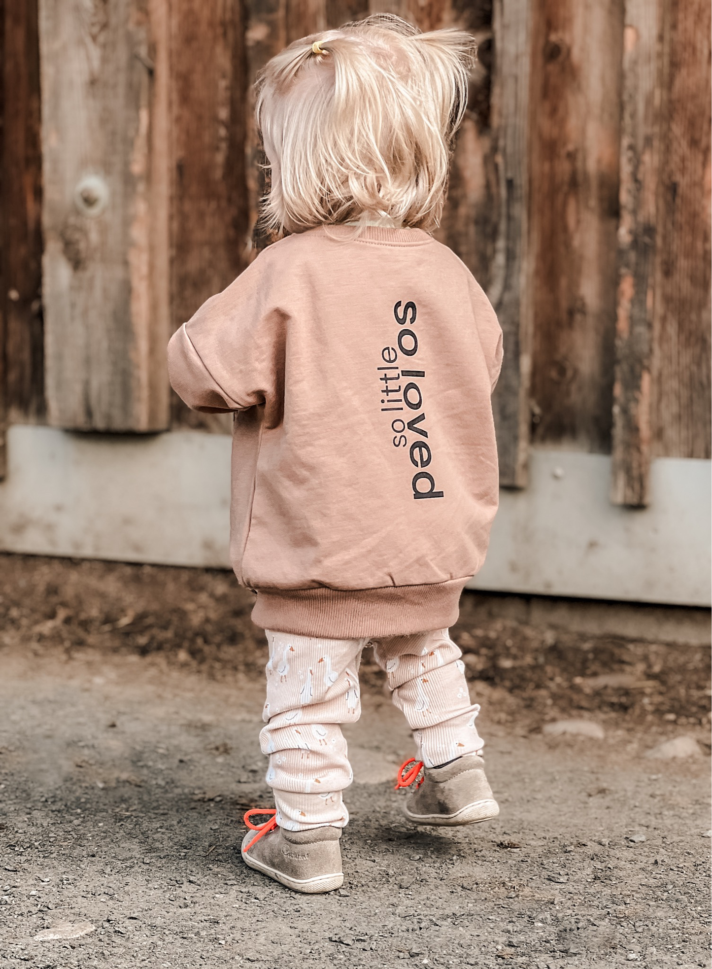 Oversized Sweater "so little, so loved" - in verschiedenen Farben